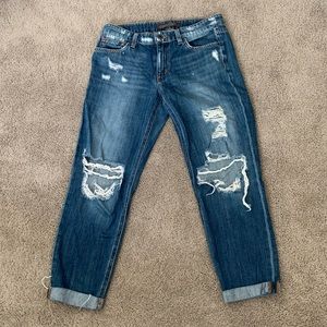 Joes boyfriend crop distresse  jeans